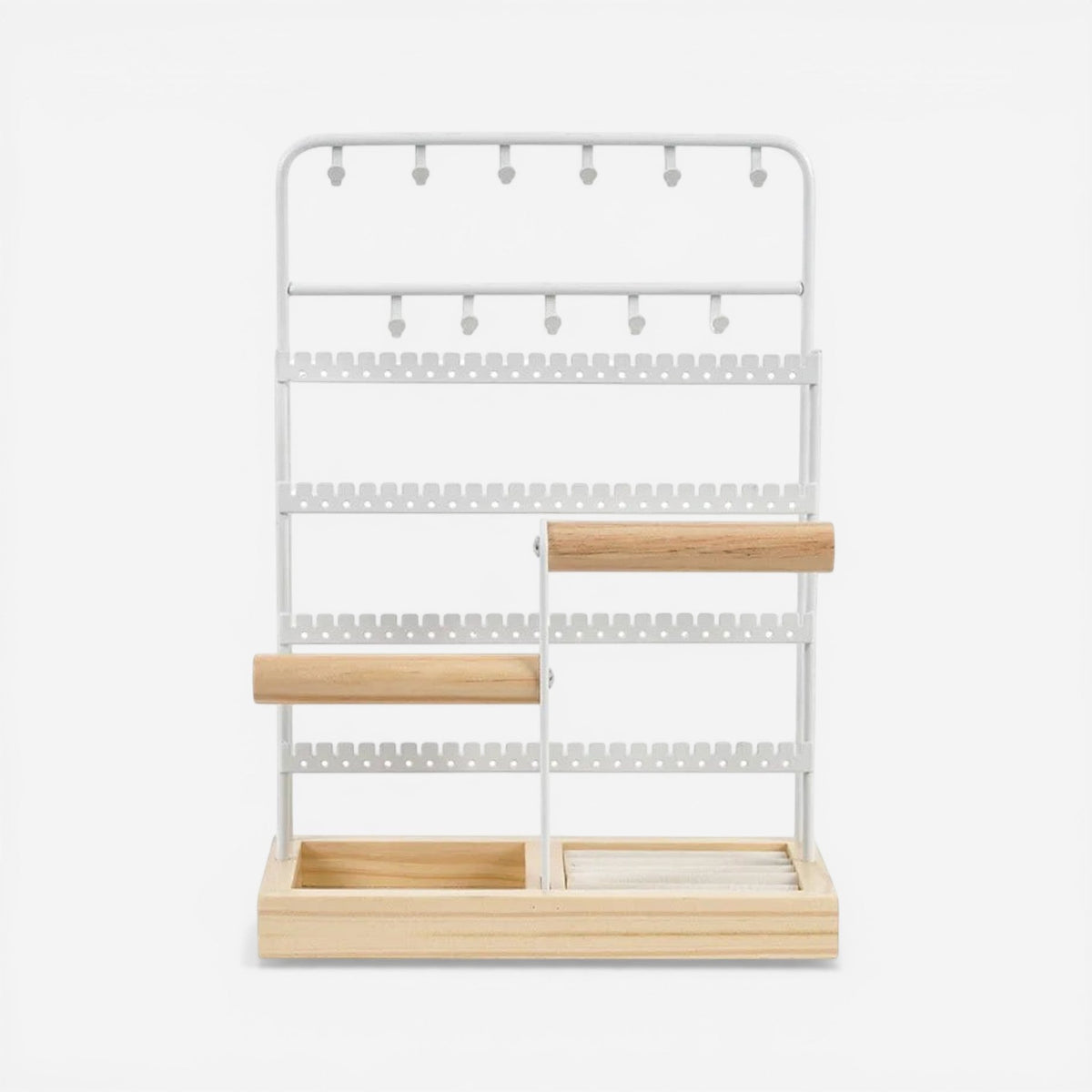 présentoir minimaliste pour boucles d’oreilles avec design simple et pratique