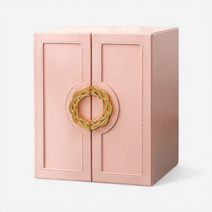 boîte à bijoux européenne rose avec rangement pour bijoux et accessoires