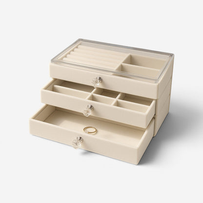 Boîte à bijoux flanelle