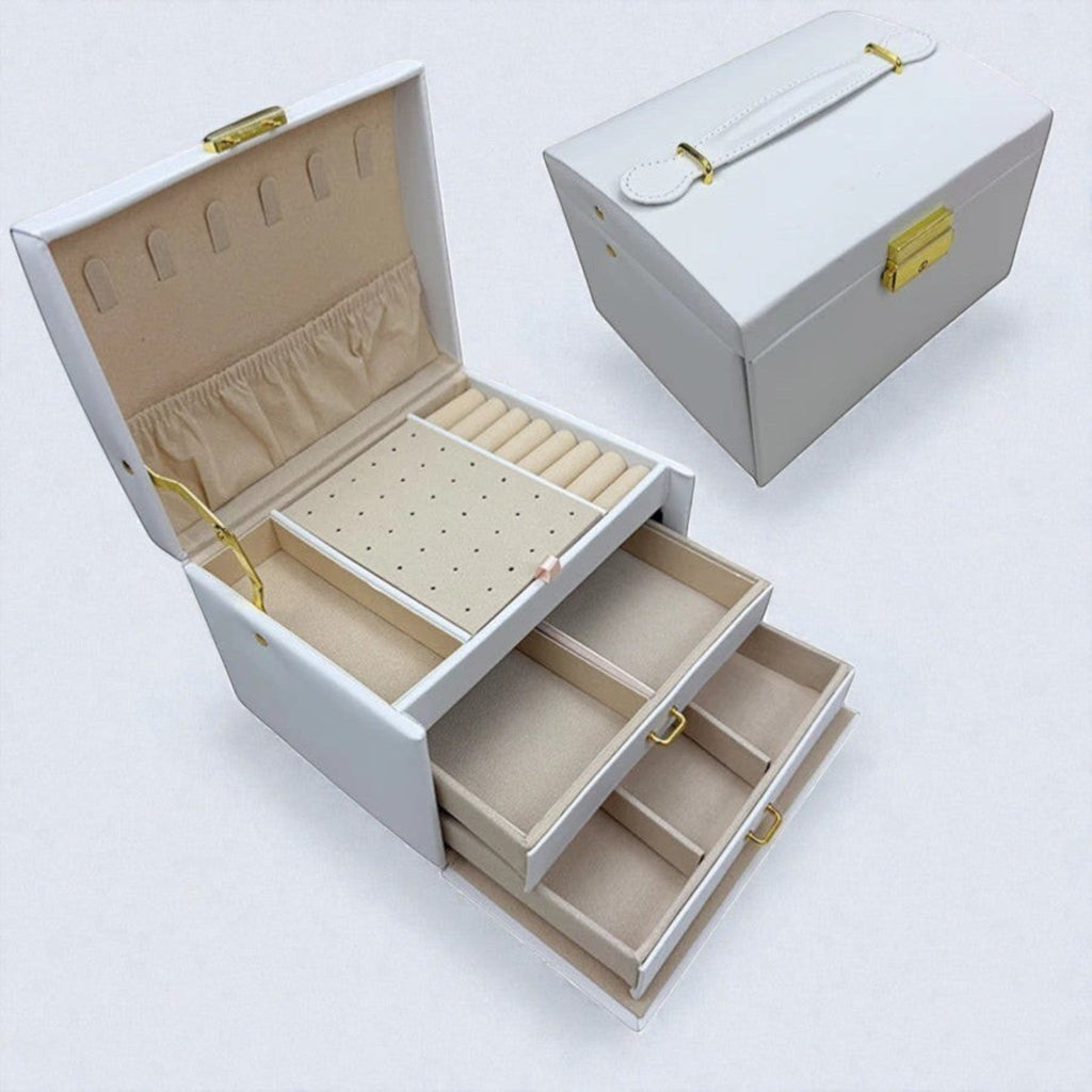 Boîte à bijoux avec verrouillage