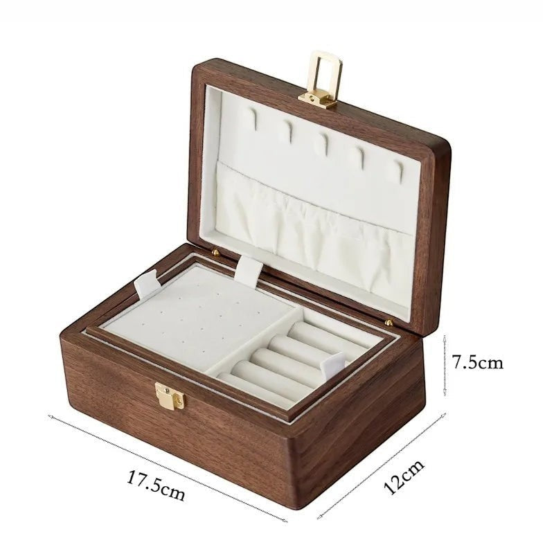 Boîte à bijoux en bois intemporelle