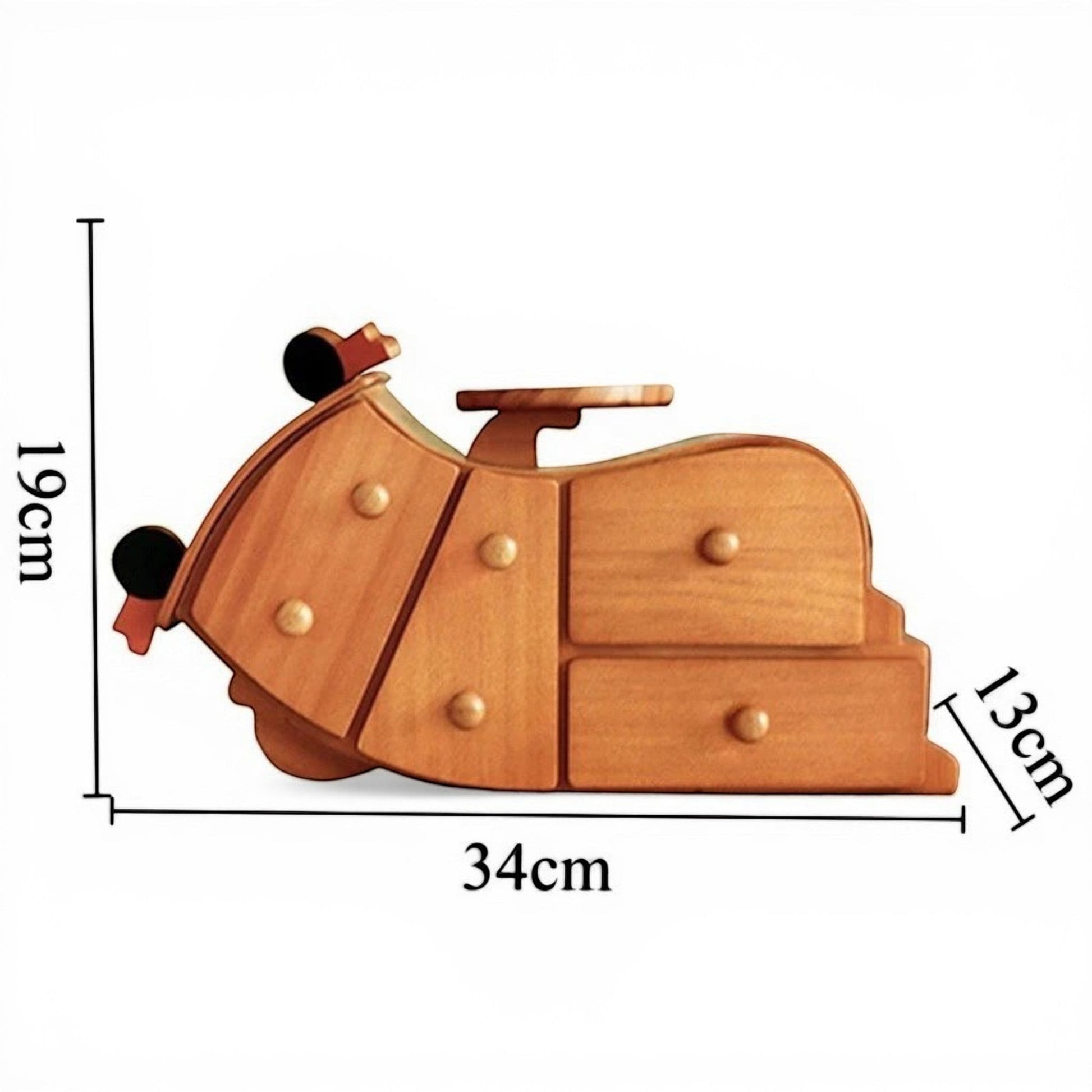 Boîte à bijoux en bois massif au design original idéale pour une décoration naturelle et fonctionnelle.