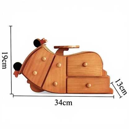 Boîte à bijoux en bois massif au design original idéale pour une décoration naturelle et fonctionnelle.