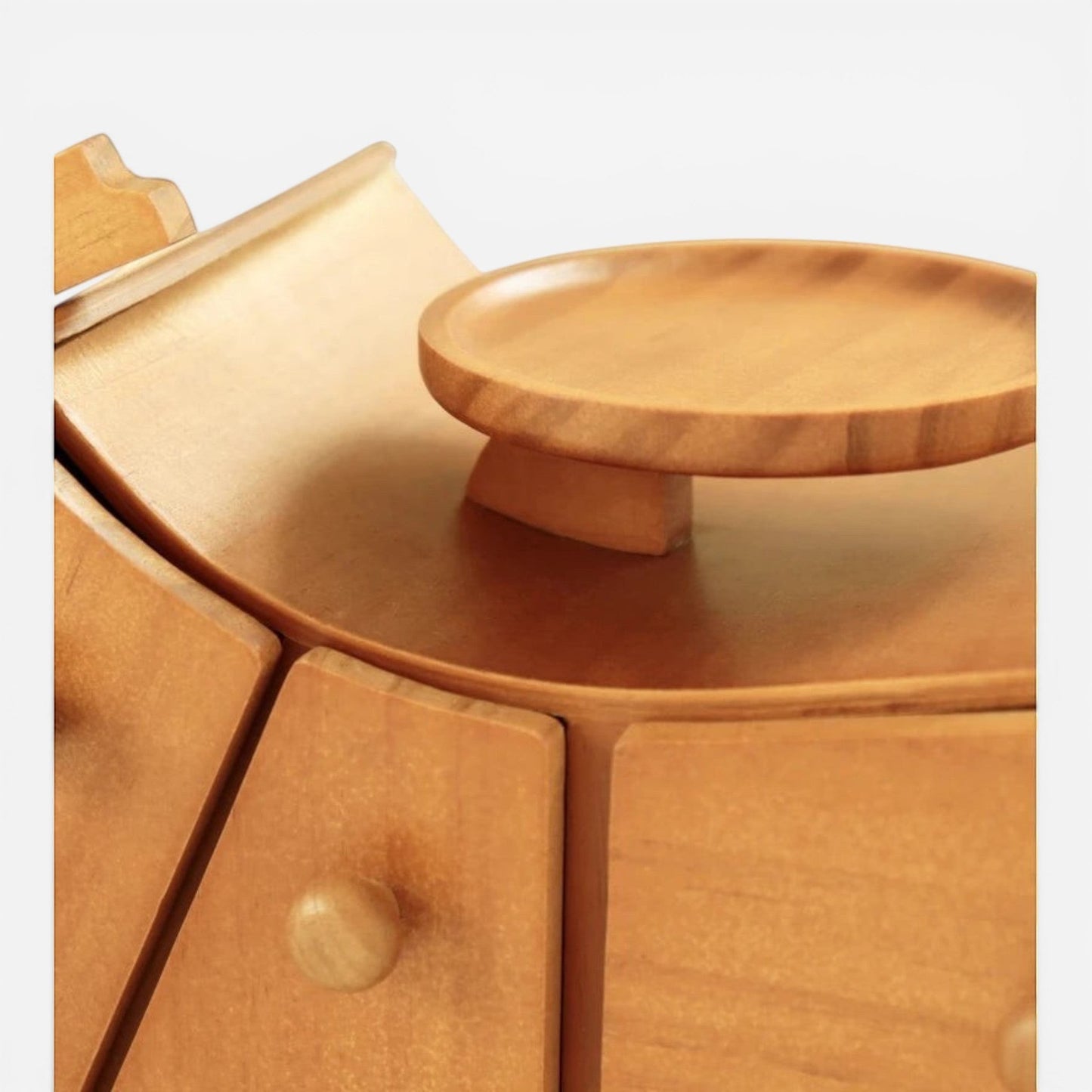 Boîte à bijoux en bois massif au style rustique et naturel parfaite pour protéger vos bijoux.