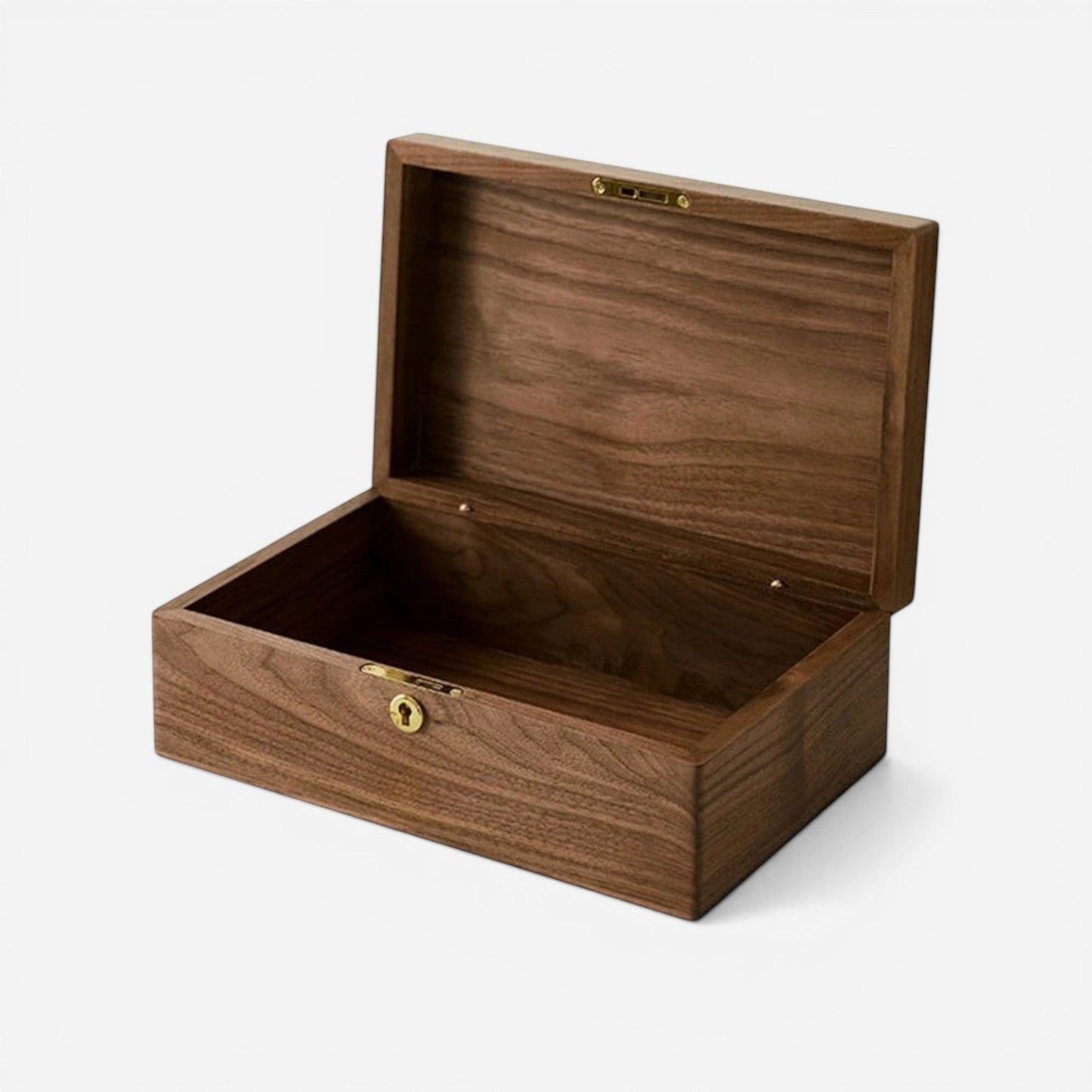 boîte à bijoux en bois massif avec serrure et intérieur compartimenté pour organiser les bijoux