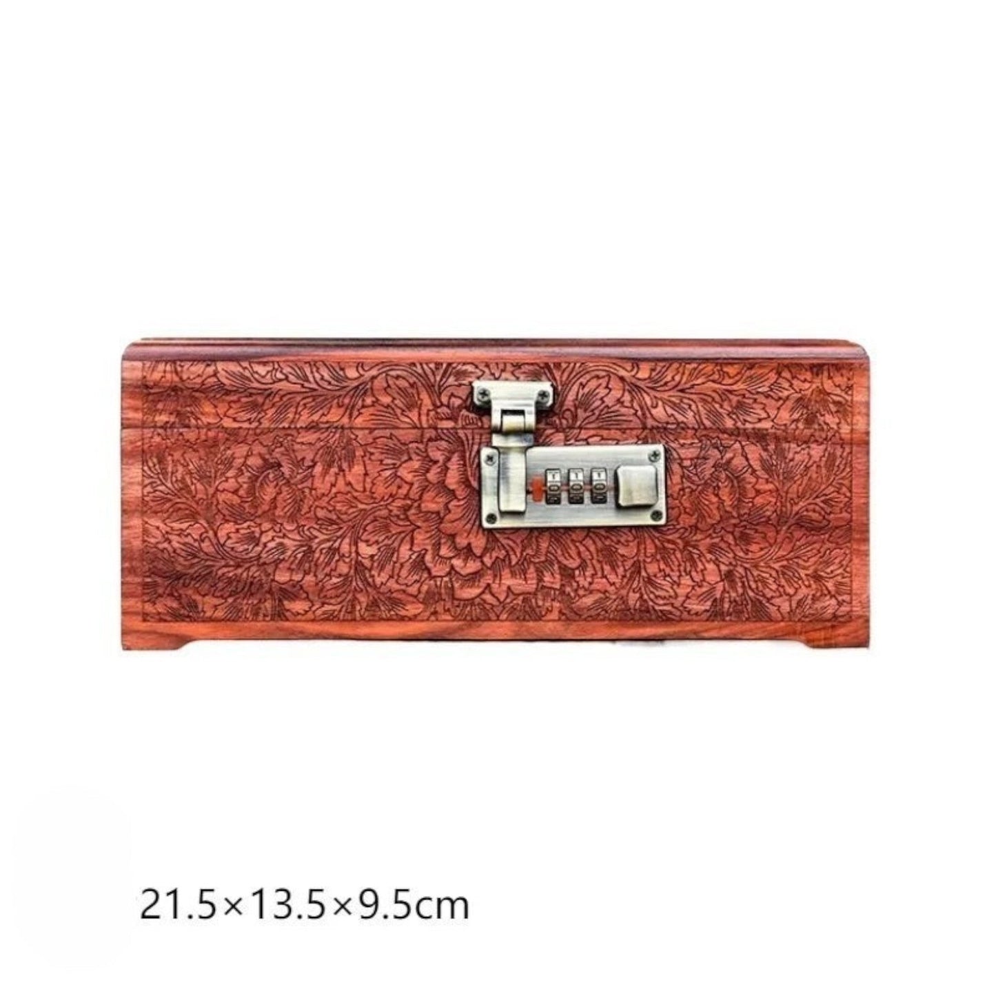 Boîte à bijoux artisanale en bois de santal, au design naturel, idéale pour conserver vos bijoux en toute sécurité.