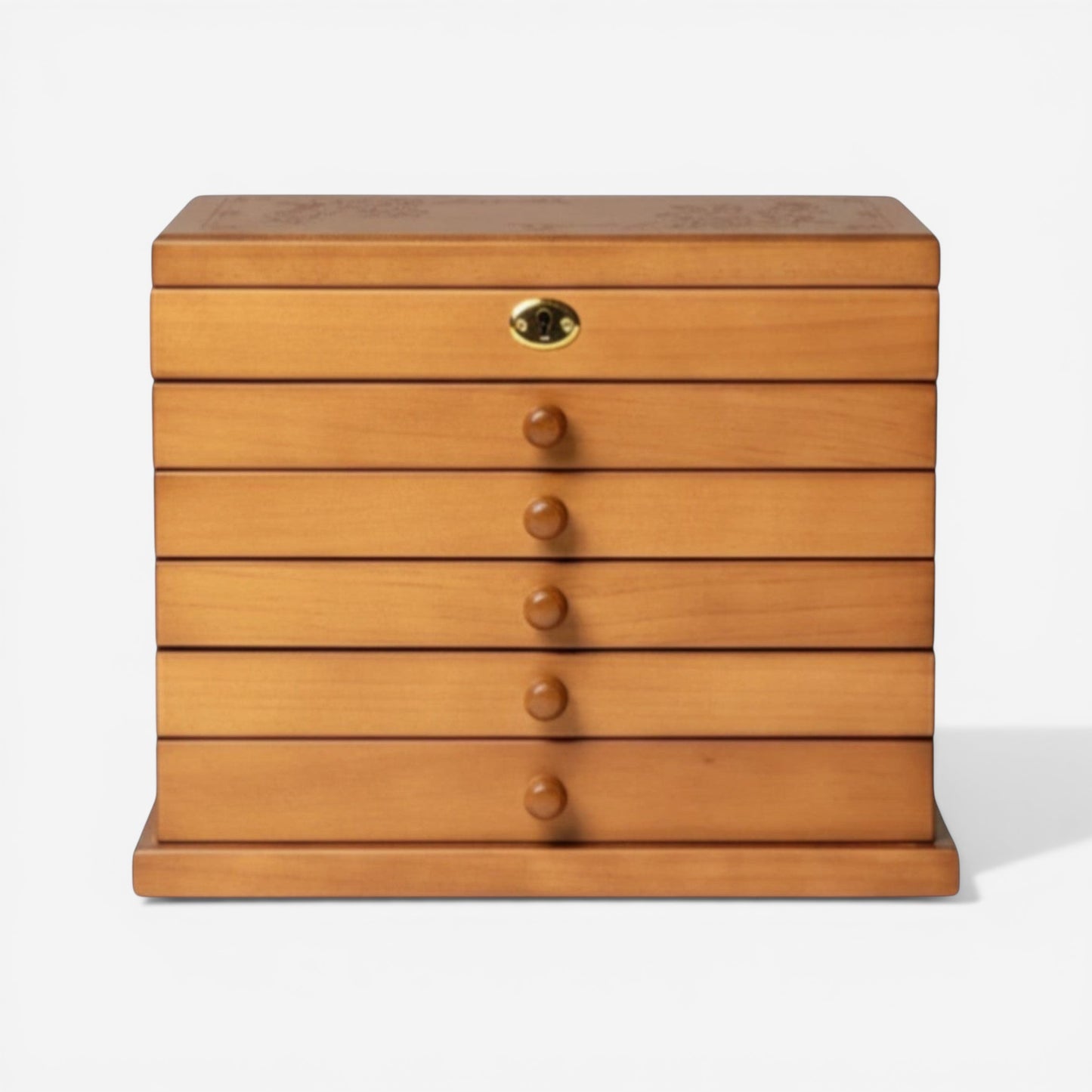 Boîte à bijoux en bois avec verrou et miroir pour sécuriser bagues colliers et bracelets