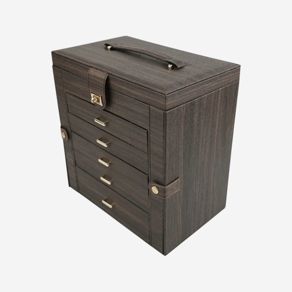 Boîte à bijoux 5 tiroirs – Élégance, organisation parfaite et protection durable