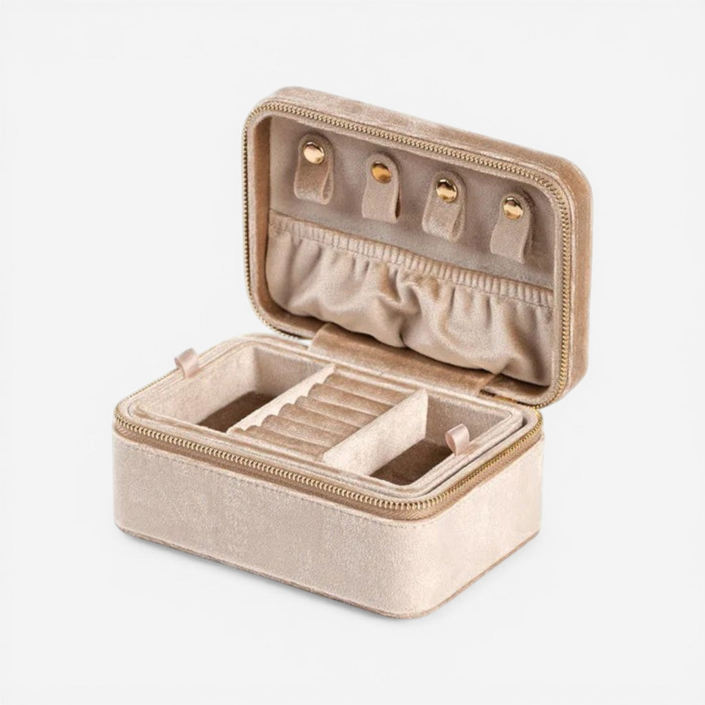 Boîte à bijoux en flanelle