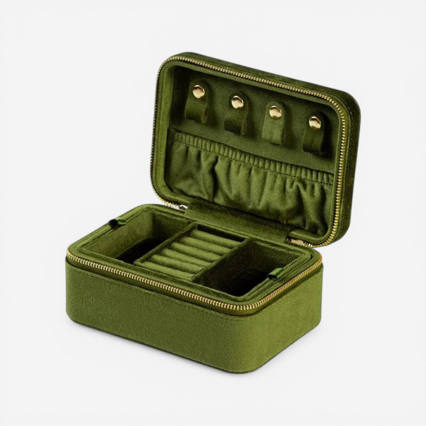 Boîte à bijoux en flanelle premium, élégante et résistante, idéale pour un rangement sécurisé et durable.