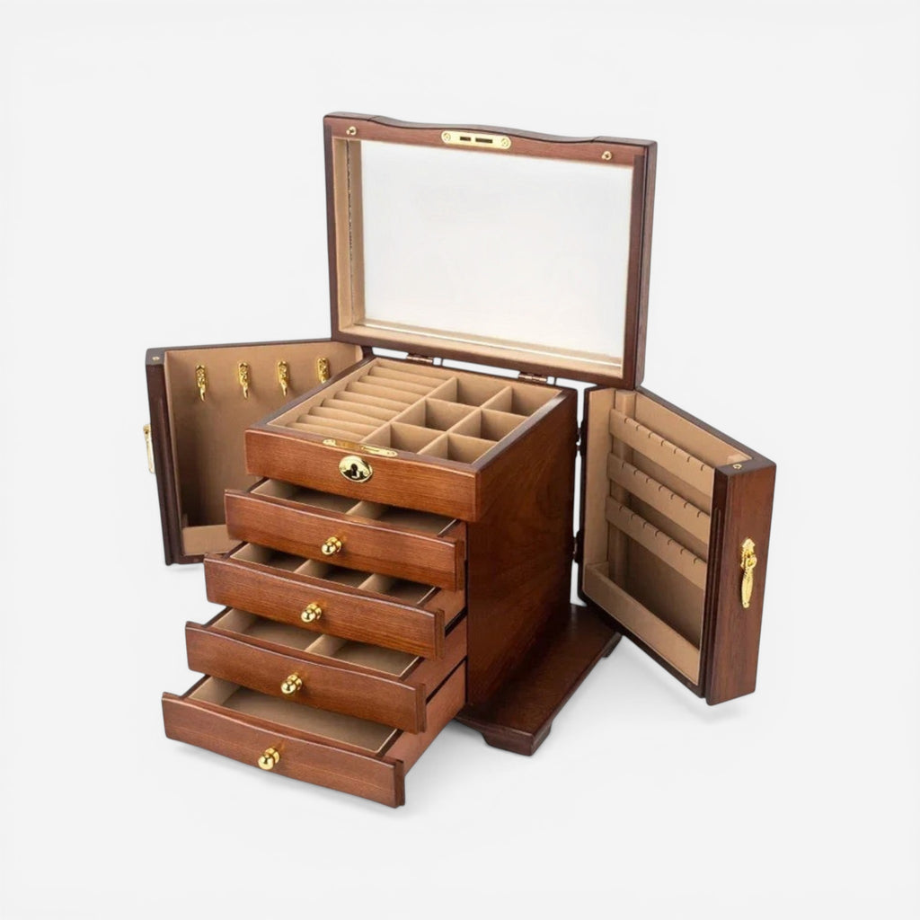 Boîte à bijoux luxe avec serrure
