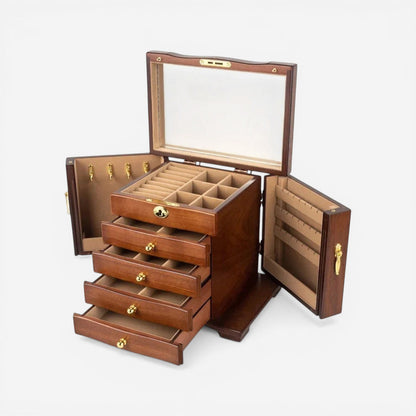 Boîte à bijoux luxe avec serrure