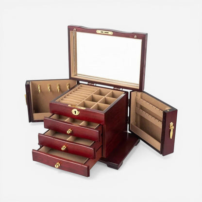 Boîte à bijoux luxe avec serrure