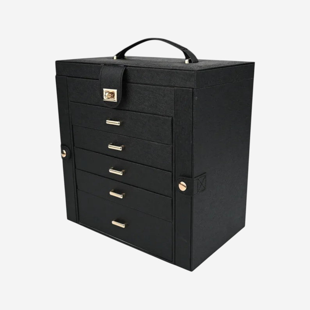 Boîte à bijoux 5 tiroirs – Élégance, organisation parfaite et protection durable