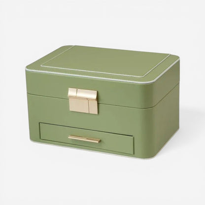 boite a bijoux elegante compacte avec compartiments pour accessoires et bijoux