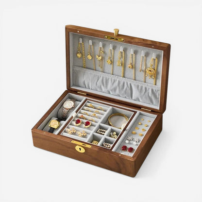 Boîte à bijoux rétro élégante