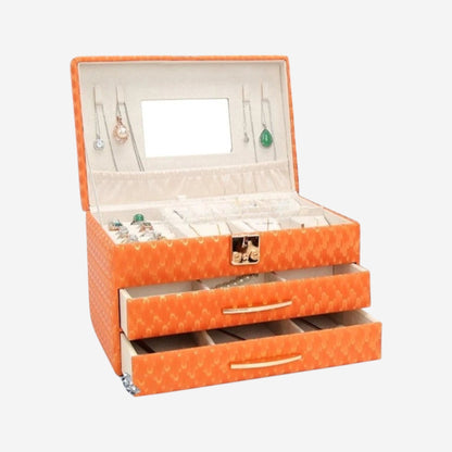 boîte de rangement bijoux avec tiroirs et grande capacité pour organiser tous types de bijoux