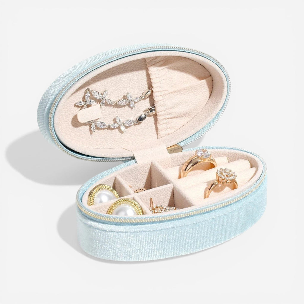 Boîte à bijoux Ovale en Velours