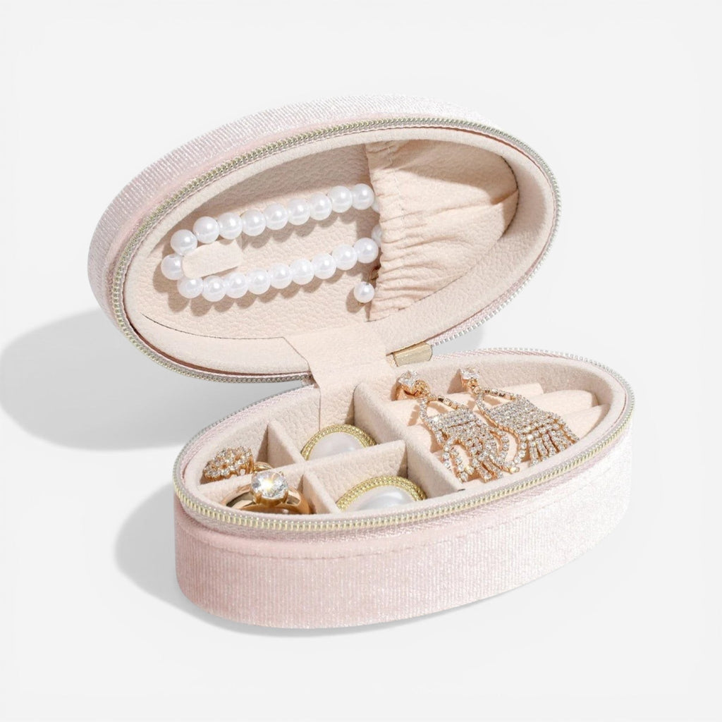 Boîte à bijoux Ovale en Velours