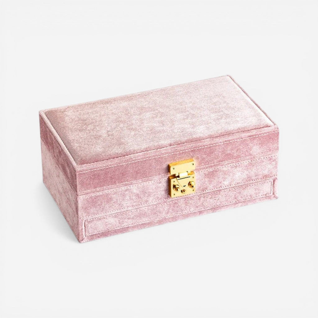 Boîte à bijoux en velours