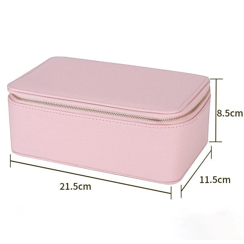 boite de bijoux portable rigide pour voyage avec protection des accessoires