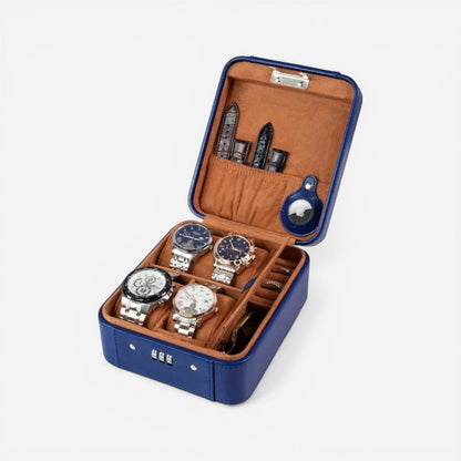 Boîte à bijoux en cuir pour montres