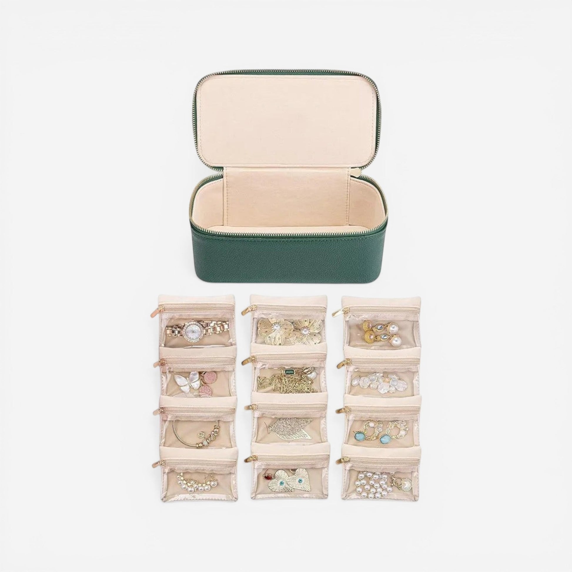 mini boite a bijoux de voyage avec rangement pour bagues colliers et boucles d oreilles