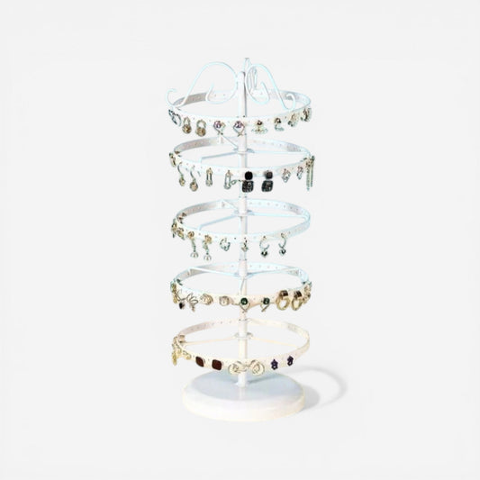 organisateur de bijoux élégant compact avec rangements pour bagues boucles d oreilles et colliers