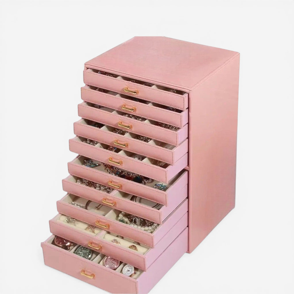 Boîte à bijoux de grande capacité