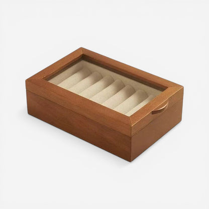 petite boîte à bijoux en bois design minimaliste pour rangement discret des bijoux