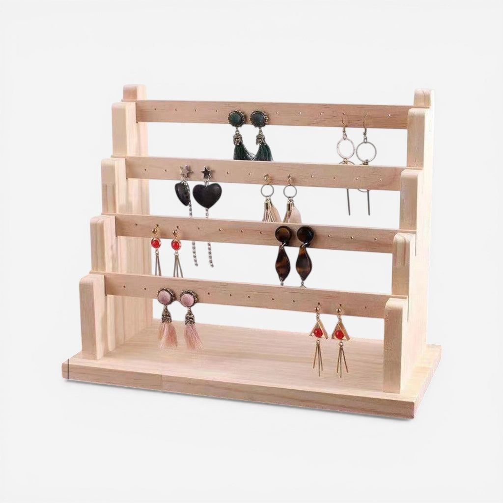 Présentoir de bijoux en bois massif