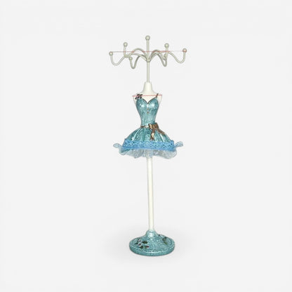 présentoir de bijoux moderne bleu pour suspendre bijoux et décorer une coiffeuse