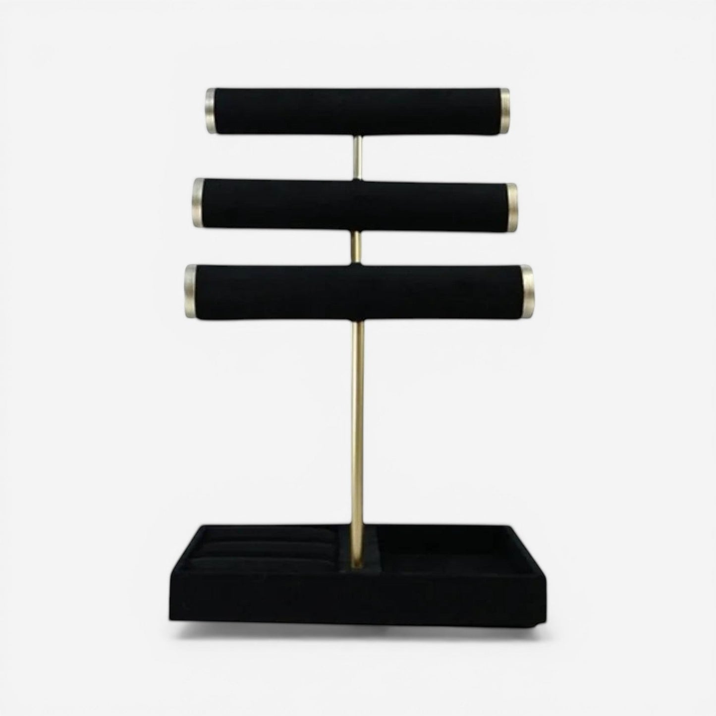 Présentoir de bijoux raffiné compact, pratique et élégant, parfait pour un rangement quotidien.