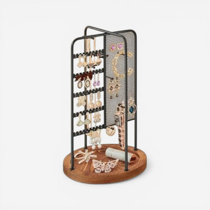 tour a bijoux rotative avec grande capacite pour colliers bracelets et boucles d oreilles